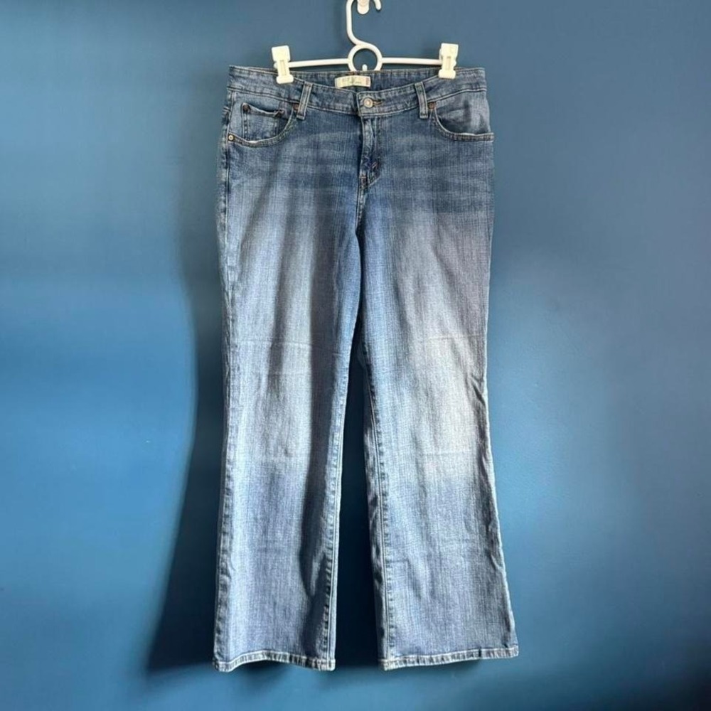 Y2K Levi 580 Bootcut Jeans Women's Plus Size 16 Light Wash‎ Denim Faded Normcore